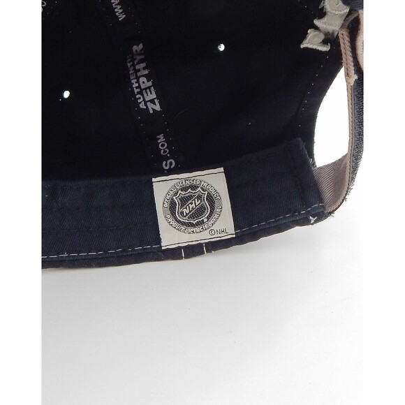 1917 NHL National Hockey League Zephyr Adjustable Strap Back Cap Hat Black - Picture 8 of 13